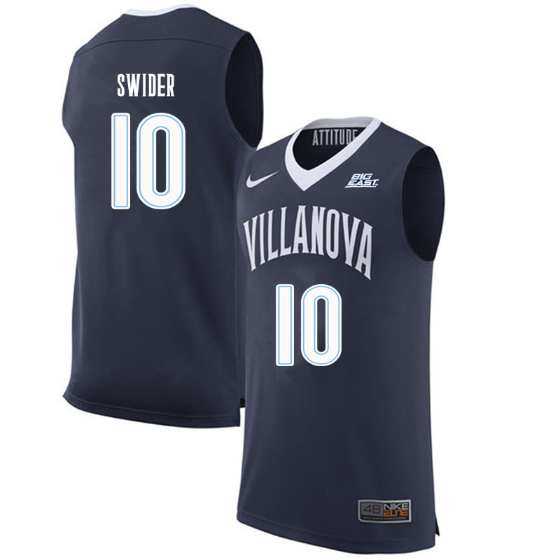 Men #10 Cole Swider Villanova Wildcats College Basketball Jerseys Sale-Navy - Click Image to Close
